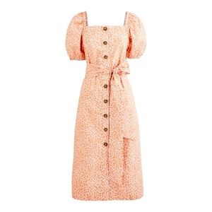 J. Crew Cottage dress in pink leopard size XS